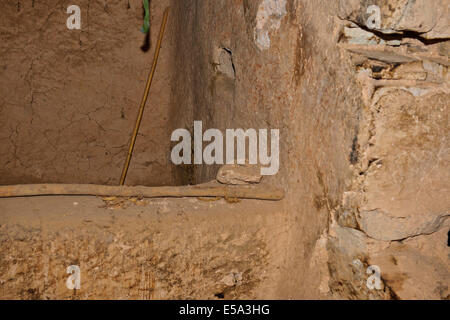 Amtoudi Granary,Interiors,Bee Hives,Scenic Canyon Walls,Oasis Museum,Pottery and Granary Valley Views,Village,Southern Morocco Stock Photo