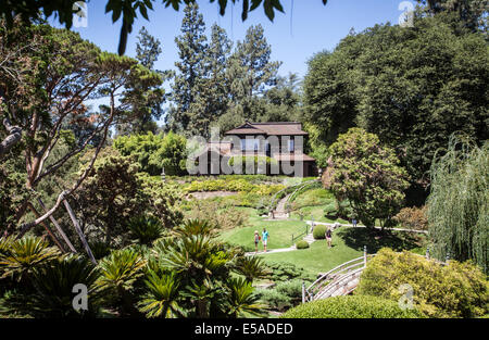 Views of the Huntington Library including the grounds and Japanese Gardens. Stock Photo