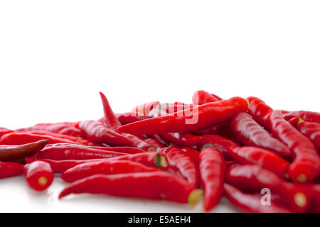 Red chilli peppers Stock Photo