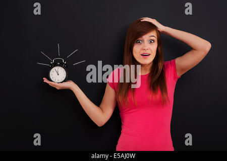 I have only five minutes!, Debica, Poland Stock Photo