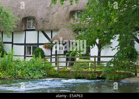 The old fulling mill, straddling the River Alre, Alresford, Hampshire, England UK Stock Photo