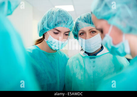 Doctors preparing for surgery Debica, Poland Stock Photo