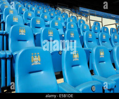 Etihad (formerly the City of Manchester) Stadium, home of Manchester City Football Club, Manchester, England, UK. Stock Photo