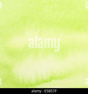 Blurred green watercolor painting as background Stock Photo