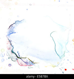 Textur of abstract watercolour on a white background Stock Photo