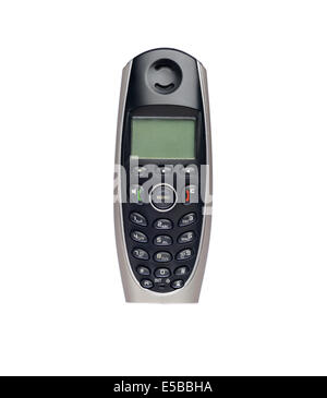Landline cordless telephone isolated on white background Stock Photo