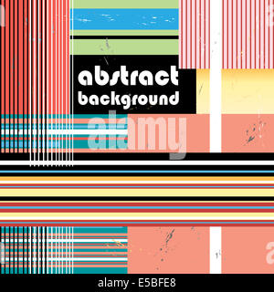 bright abstract geometric background with different elements Stock Photo