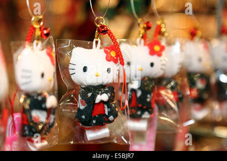 London, UK. 26th July 2014. Hello Kitty keyrings at Hyper Japan 2014, Japanese culture exhibition at Earl's Court in London Credit:  Paul Brown/Alamy Live News Stock Photo