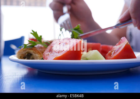 Turkish Breakfast, Cesme, Turkey Stock Photo
