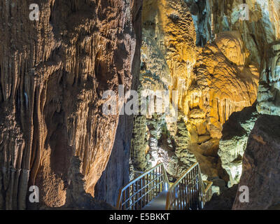 Tien Son Cave, also known as Upper Phong Nha Cave, located in the Phong Nha National Park, Vietnam Stock Photo