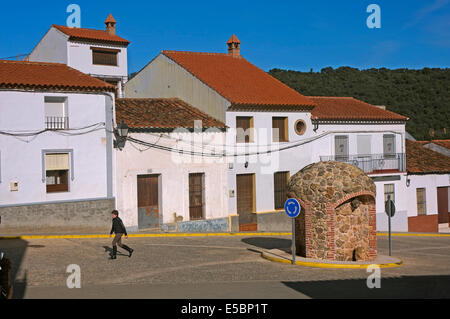 Urban view, La Nava, Huelva-province, Region of Andalusia, Spain, Europe Stock Photo