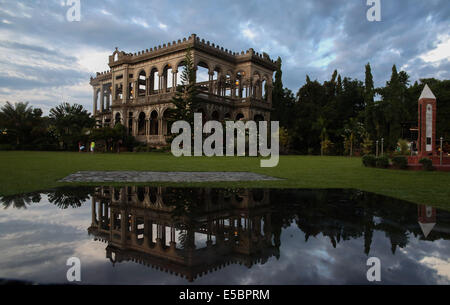 Night shot of the famous Bacolod Ruins in Bacolod City Philippines Stock Photo