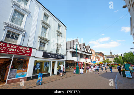 View Along The High Street Banbury Oxfordshire UK Stock Photo