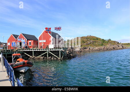 Leknes port, Lofoten Islands, Nordland, Norway, Europe Stock Photo
