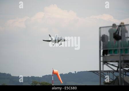 Yeovilton, UK. 26th July, 2014. Air display at RNAS Yeovilton. Belgian airforce F16. Credit:  David Hammant/Alamy Live News Stock Photo