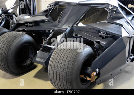 Car from the Batman film franchise at the Warner Bros Studio in Burbank, Los Angeles. Stock Photo