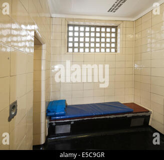 Metropolitan Police service ( old / traditional ) Police station custody suite / suites / cell / cells in Twickenham. London UK Stock Photo