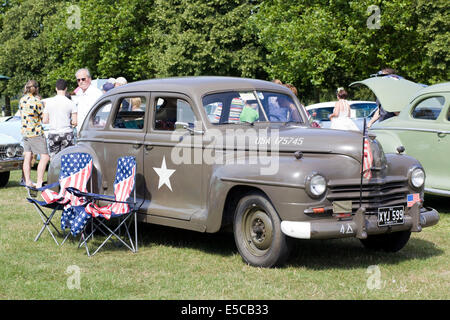 1940s to 1050s Plymouth Classic Military car Stock Photo