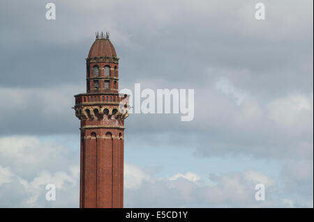 The ventilation tower HM Prison Manchester high-security male prison, formerly known as Strangeways. Stock Photo