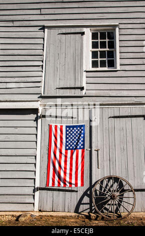 the flag the cross and the station wagon