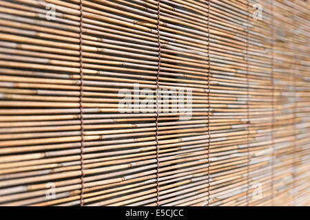 bamboo blind for use as nature background Stock Photo