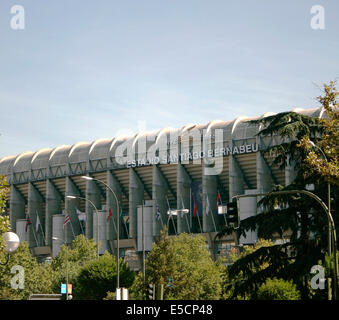 Santiago Bernabeu Real Madrid football stadium, Madrid Stock Photo