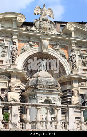 Organ Fountain in Villa Este of Tivoli, Italy Stock Photo