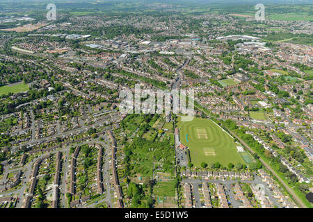 Aerial view of Kidderminster town centre and ring road Worcestershire ...