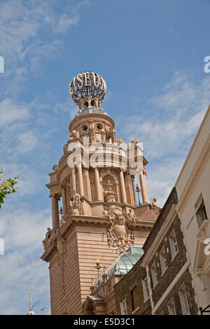 London, UK. 28th July, 2014. Blue skies over London Coliseum  after much needed heavy rainfal Credit: Keith Larby/Alamy Live News Stock Photo