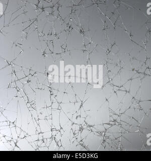 Cracked glass Stock Photo