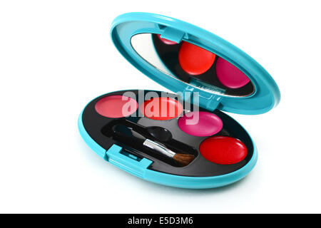 lipsticks in a palette Stock Photo