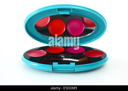 lipsticks in a palette Stock Photo