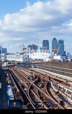 Canary Wharf skyline Stock Photo