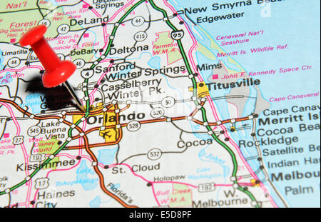 A Map Of Orlando Florida Marked With A Push Pin Stock Photo Alamy a-map-of-orlando-florida-marked-with-a-push-pin-stock-photo-alamy