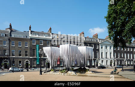Rainforest Pavilion by Gun Architects outside the Architectural Association Bedford Square London 2014 Stock Photo