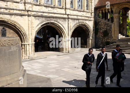 Students at The King's School in Canterbury, England, UK Stock Photo