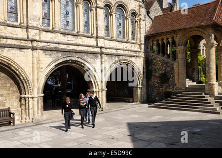 Students at The King's School in Canterbury, England, UK Stock Photo