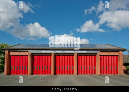 Manchester Central Fire Station located on Thompson Street in New Cross on the fringes of the city centre. Stock Photo