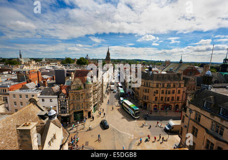 Oxford, viewed from the top of Carfax Tower Stock Photo