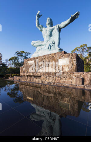 Asia; Japan; Kyushu; Nagasaki; Peace Park; designed by Seibou Kitamura in memory 1945 atomic bomb victims Stock Photo