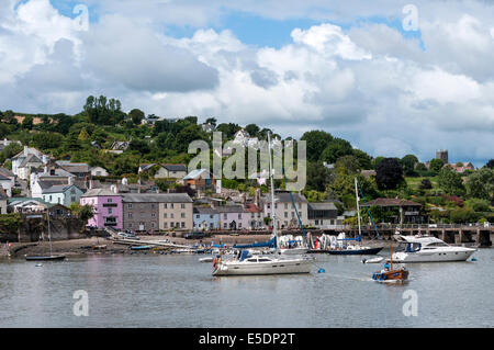 river Dart at Dittisham,Devon,The quaint village of Dittisham has some of the river’s most wonderful views. Agatha Christie Stock Photo