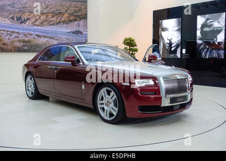 Rolls Royce Ghost in the BMW World in Munich, Bavaria, Germany, Europe Stock Photo