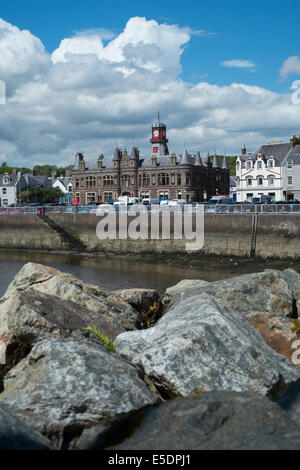Old Town Hall, Stornoway, Outer Hebrides taken from the harbour Stock Photo