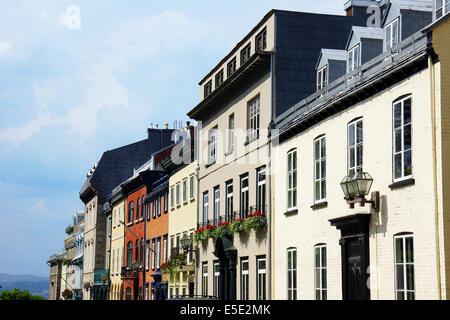 Row of houses in Old Quebec city, Canada Stock Photo