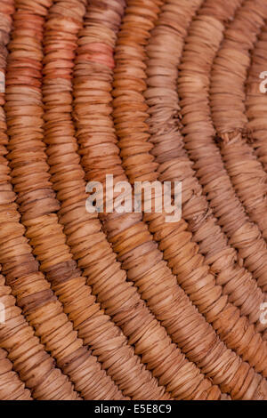 Part of woven basket cover - Aswan Egypt Stock Photo