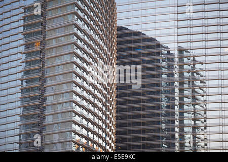 Located on the Las Vegas Strip in Paradise, Nevada USA condos and business office development Stock Photo