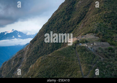 The ruined Inca city of Choquequirao, Peru Stock Photo