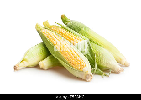 Raw corn kernels isolated on black background, corn in round shape ...