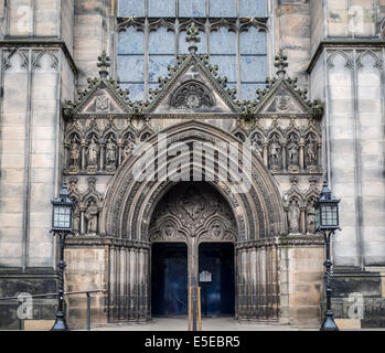 St Giles Cathedral doorway Stock Photo