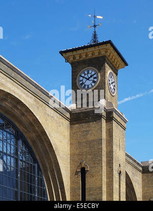 King's Cross Station, detail of front elevation. Stock Photo